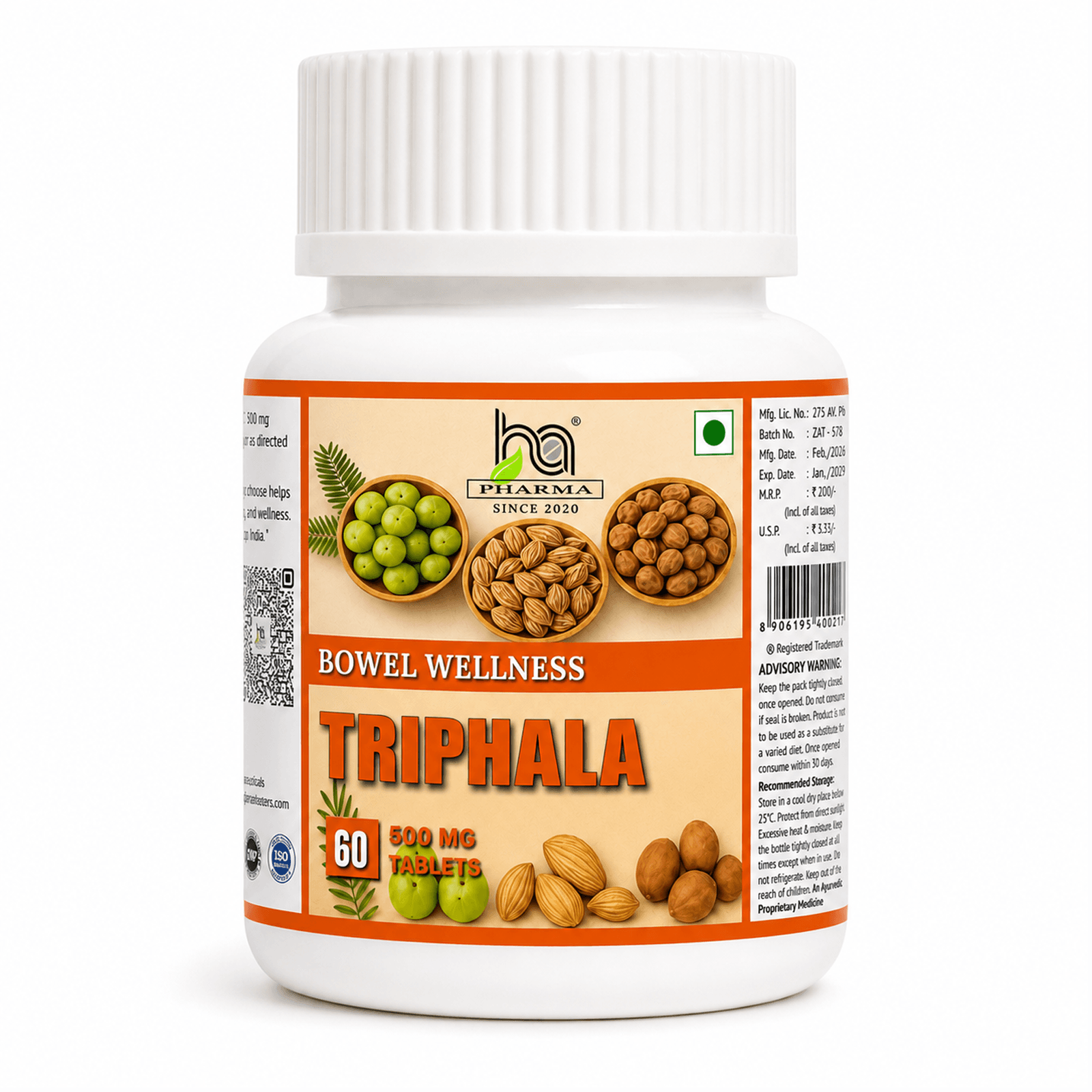 Triphala pack front